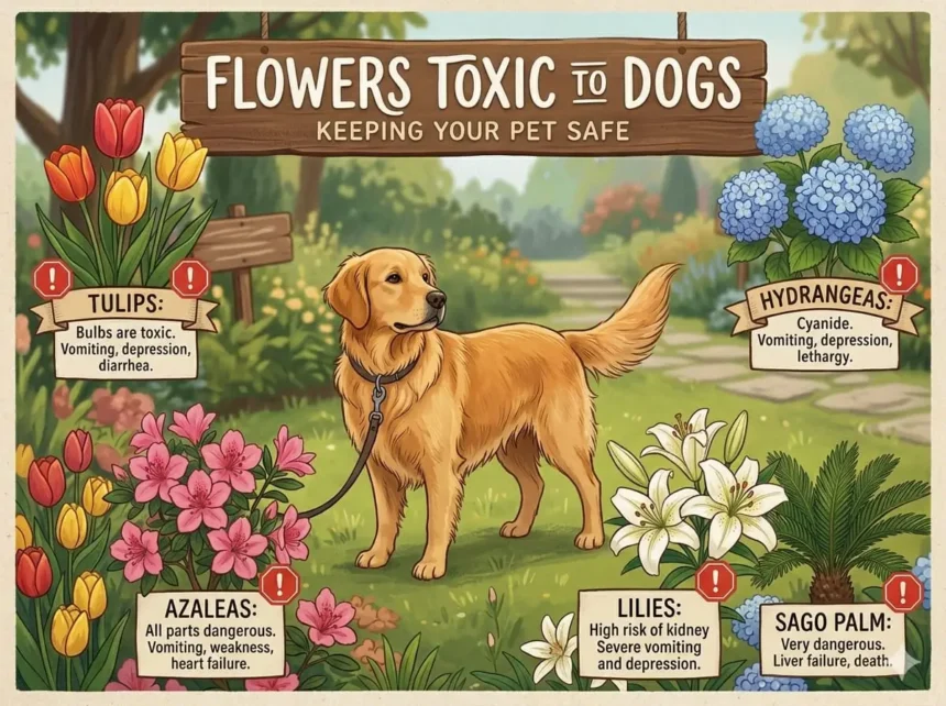 25 Common Flowers Toxic to Dogs