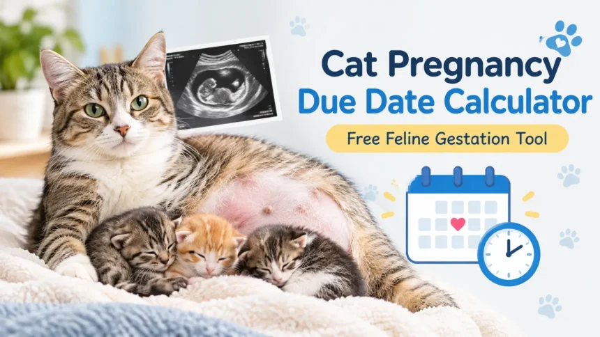 Cat pregnancy due date calculator tool and feline gestation timeline